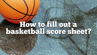 How to fill out a basketball score sheet?