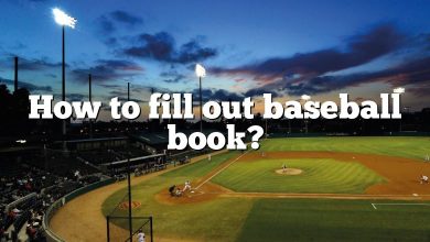 How to fill out baseball book?