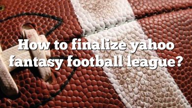 How to finalize yahoo fantasy football league?