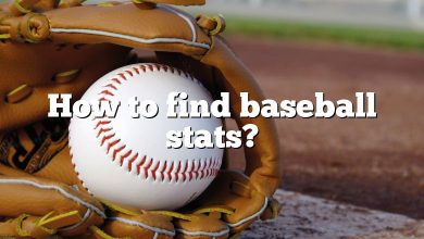 How to find baseball stats?