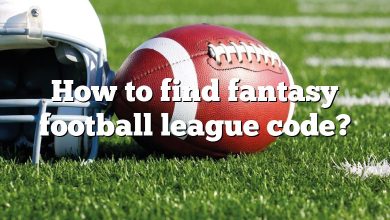 How to find fantasy football league code?