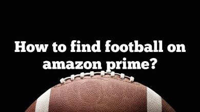 How to find football on amazon prime?