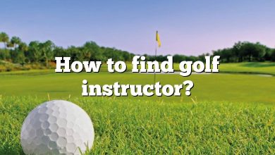 How to find golf instructor?