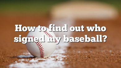 How to find out who signed my baseball?