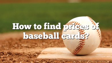 How to find prices of baseball cards?