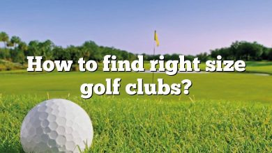 How to find right size golf clubs?