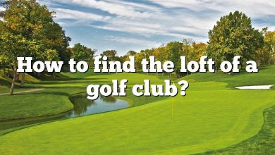 How to find the loft of a golf club?