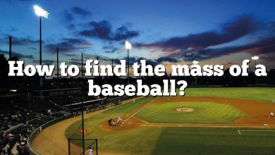 How to find the mass of a baseball?