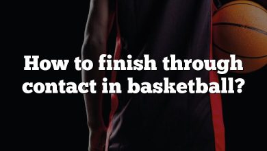 How to finish through contact in basketball?