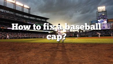How to fix a baseball cap?
