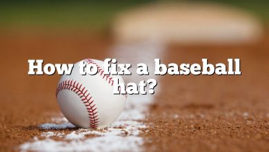 How to fix a baseball hat?
