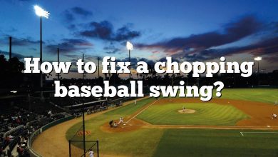 How to fix a chopping baseball swing?