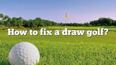 How to fix a draw golf?