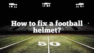 How to fix a football helmet?