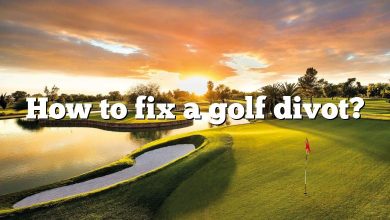 How to fix a golf divot?