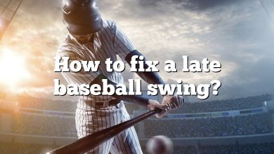 How to fix a late baseball swing?