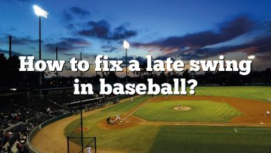 How to fix a late swing in baseball?