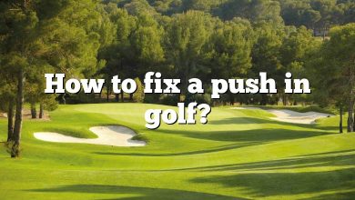 How to fix a push in golf?