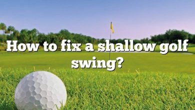 How to fix a shallow golf swing?