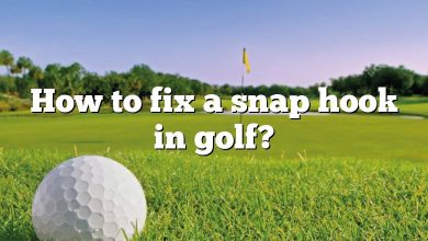 How to fix a snap hook in golf?
