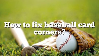 How to fix baseball card corners?