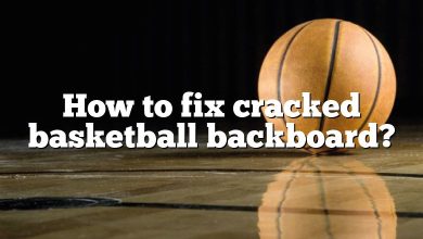 How to fix cracked basketball backboard?