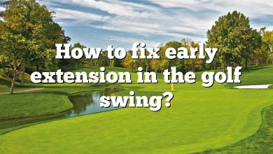 How to fix early extension in the golf swing?