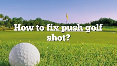 How to fix push golf shot?