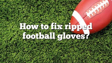 How to fix ripped football gloves?