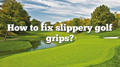 How to fix slippery golf grips?