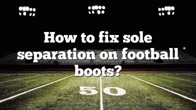 How to fix sole separation on football boots?