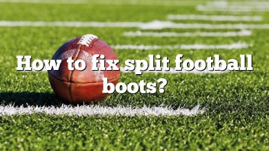 How to fix split football boots?