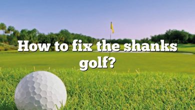 How to fix the shanks golf?