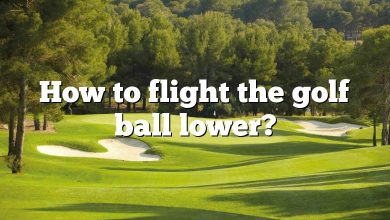 How to flight the golf ball lower?