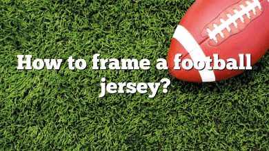 How to frame a football jersey?