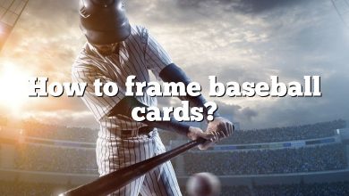 How to frame baseball cards?
