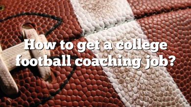 How to get a college football coaching job?