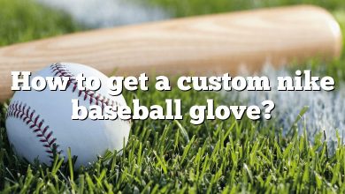 How to get a custom nike baseball glove?
