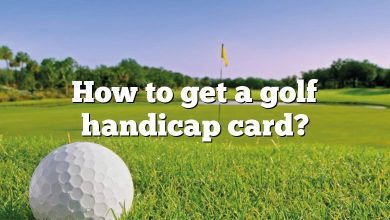 How to get a golf handicap card?