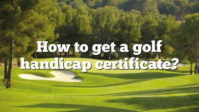 How to get a golf handicap certificate?