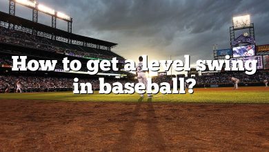 How to get a level swing in baseball?