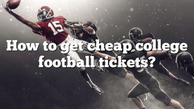 How to get cheap college football tickets?