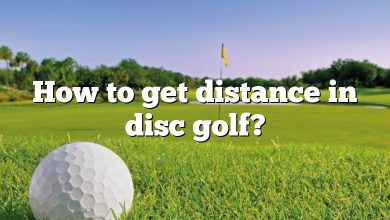 How to get distance in disc golf?