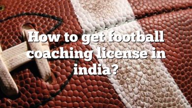 How to get football coaching license in india?