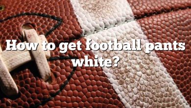 How to get football pants white?