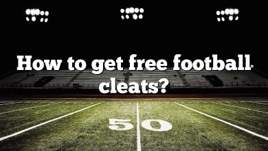 How to get free football cleats?