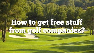 How to get free stuff from golf companies?