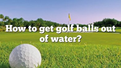 How to get golf balls out of water?