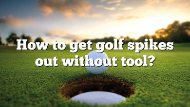 How to get golf spikes out without tool?