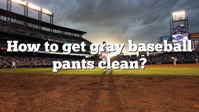 How to get gray baseball pants clean?